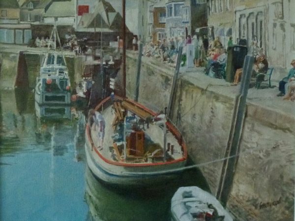 Padstow Harbour. Oil 58x48 cm