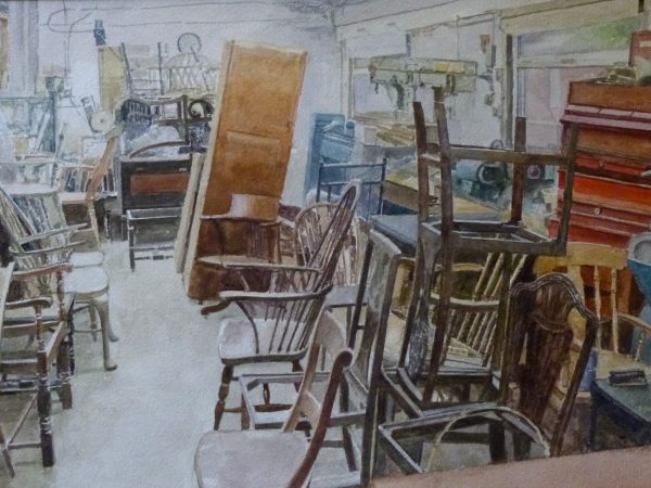 Chair Repair. Watercolour 90 x 70 cm

Exhibited at the Mall Galleries, London in the Sunday Times Watercolour Competition 2017